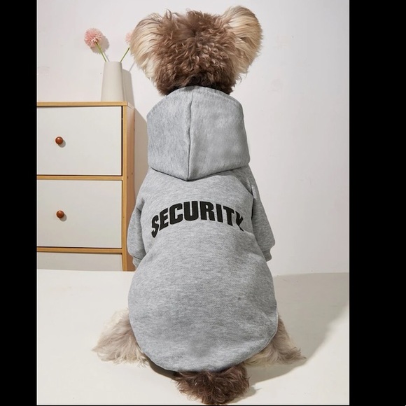 Gray Hoodie Security For Dog🐾⭐️